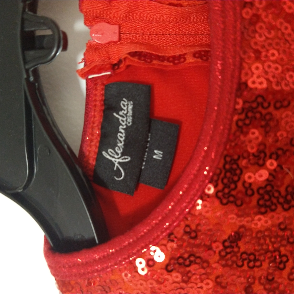 Red Leotard for Girls Size M. Kids Red Dance Costume. Price per each one